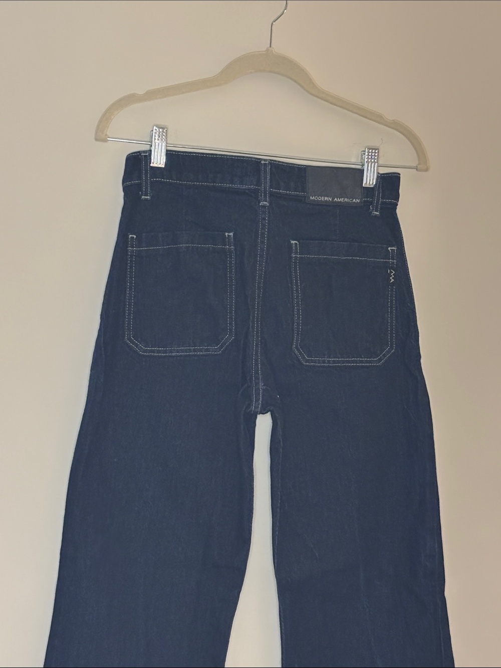 Good American Dark Blue Wide Leg Jeans - Picture 11 of 12